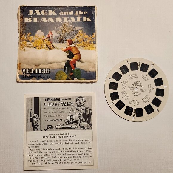 VINTAGE Jack and the Beanstalk View Master Reel and Story Book - Picture 1 of 8
